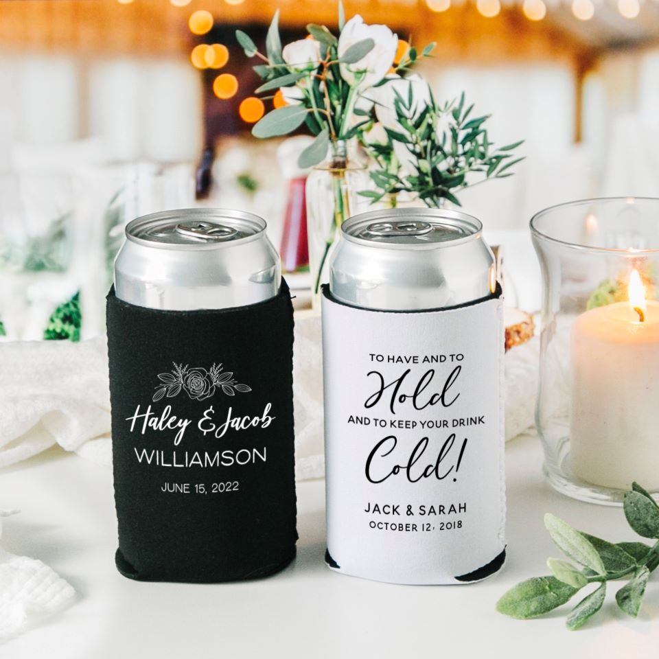Personalized Wedding Koozies