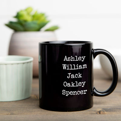 Personalized Family Name Mugs
