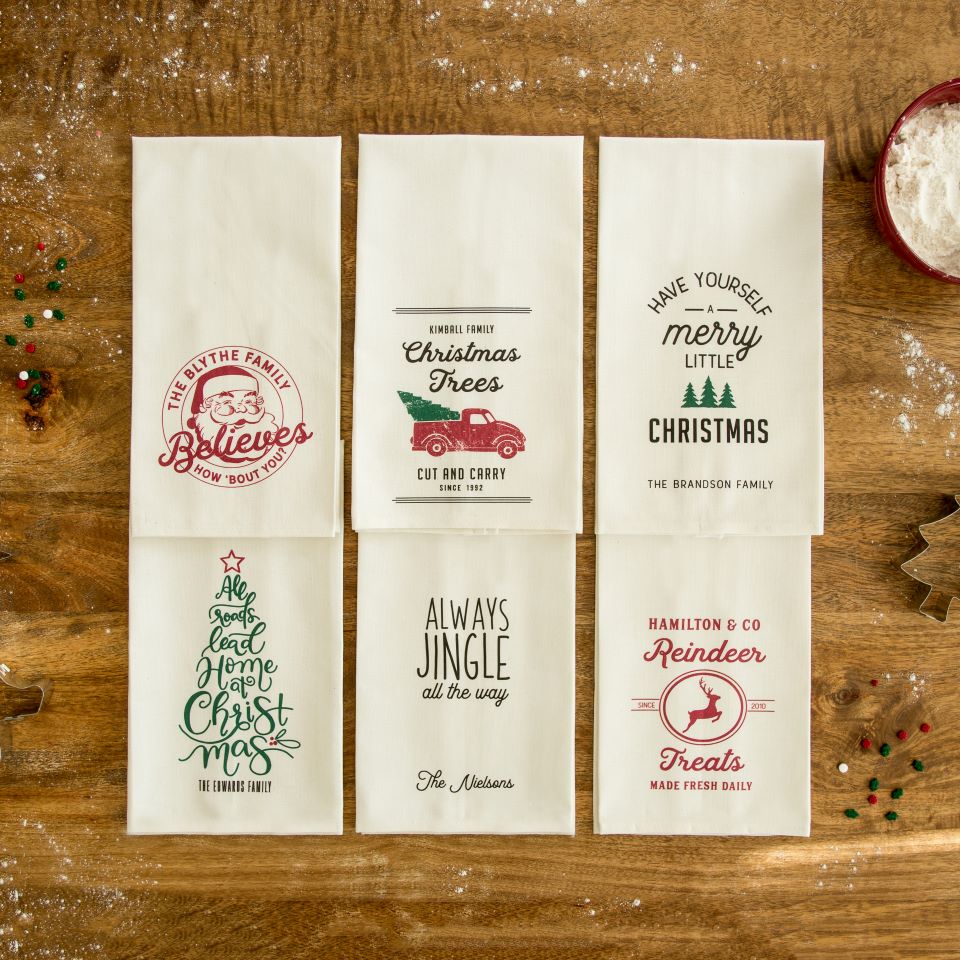 Christmas clearance tea towel