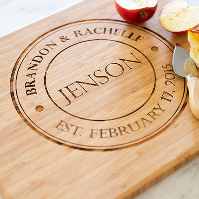 Personalized Bamboo Cutting Board 11x13