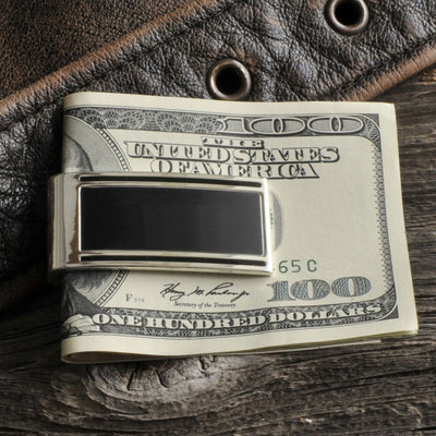 Personalized Money Clip - Silver Plated - High Roller