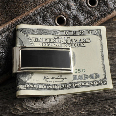 Personalized Money Clip - Silver Plated - High Roller