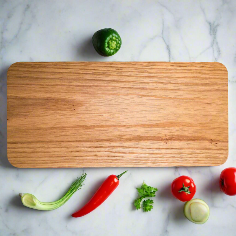Personalized Red Oak Charcuterie Board