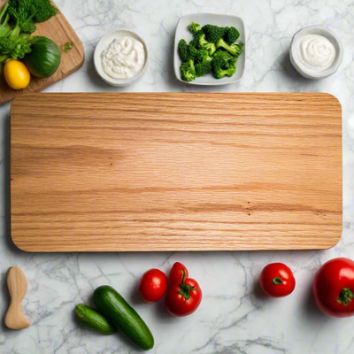Personalized Red Oak Charcuterie Board
