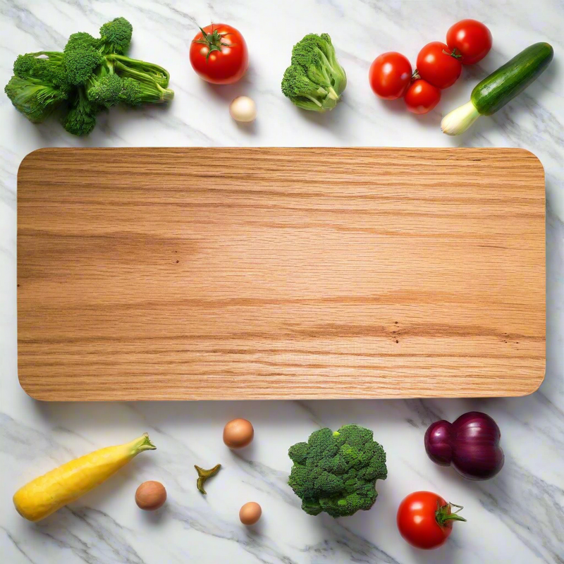 Personalized Red Oak Charcuterie Board