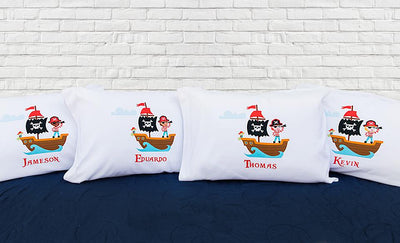 Personalized Pirate Pillowcases