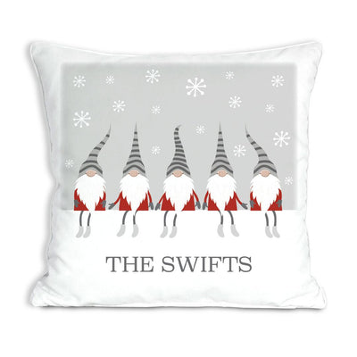 Personalized Gnome Family Throw Pillow -  - Gifts For You Now