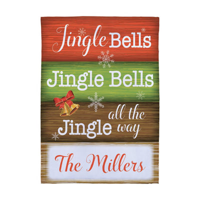 Personalized Jingle Bells Garden Flag -  - Gifts For You Now