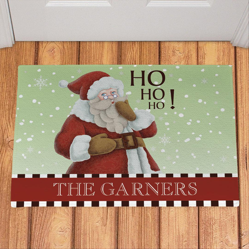 Personalized Vintage Santa Doormat -  - Gifts For You Now