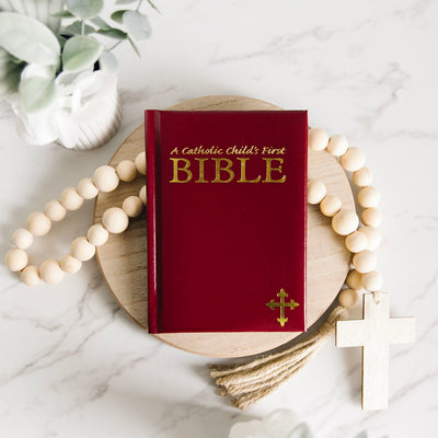 Personalized Small Illustrated Children's First Bible - Catholic