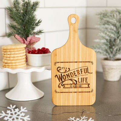 Personalized Christmas Handled Serving Boards