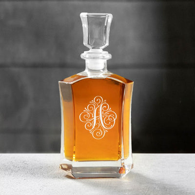 Personalized Shetland Decanter - Ornate Monogram Designs