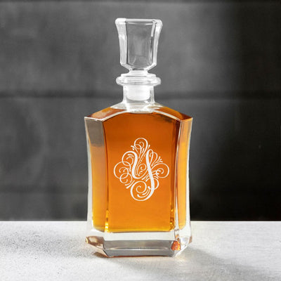 Personalized Shetland Decanter - Ornate Monogram Designs