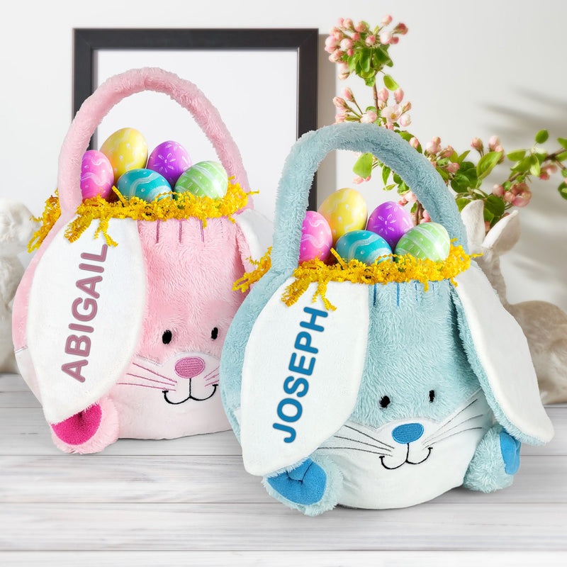 Personalized Embroidered Easter Basket