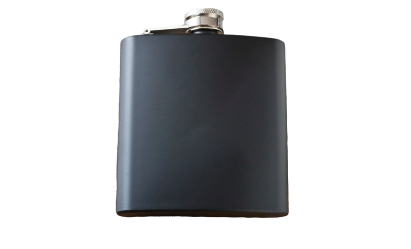 Personalized Matte Black Flask