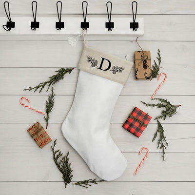 Personalized Cotton Stocking with Tassel - Monogram