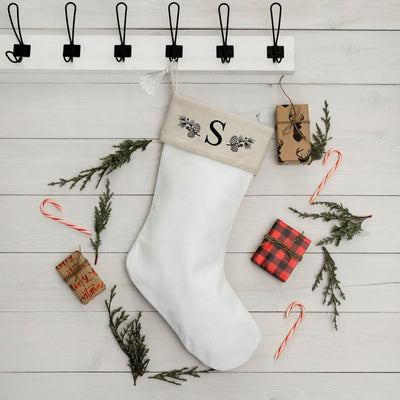 Personalized Cotton Stocking with Tassel - Monogram