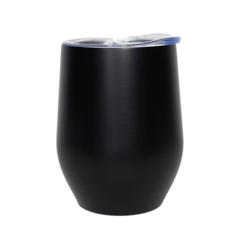 Personalized Aged Birthday Wine Tumblers 12oz - Black - Completeful
