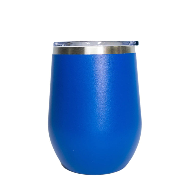 Personalized Aged Birthday Wine Tumblers 12oz - Blue - Completeful