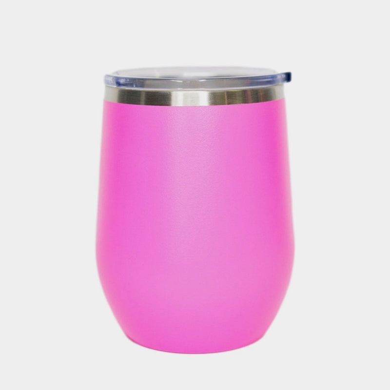 Personalized Aged Birthday Wine Tumblers 12oz - Pink - Completeful