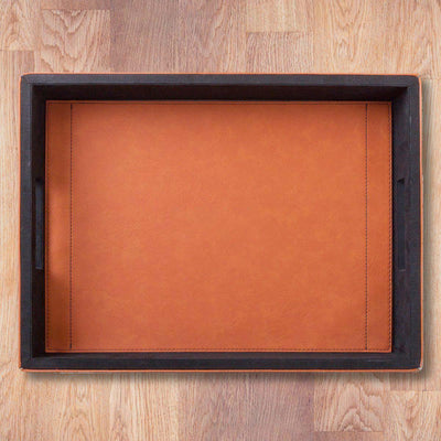 Corporate | Personalized Rawhide Leatherette Serving Tray