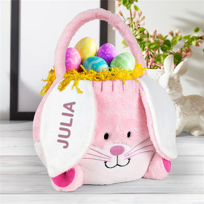 Personalized Embroidered Easter Basket