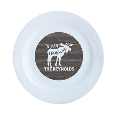 Personalized Merry Christmoose Plate -  - Gifts For You Now