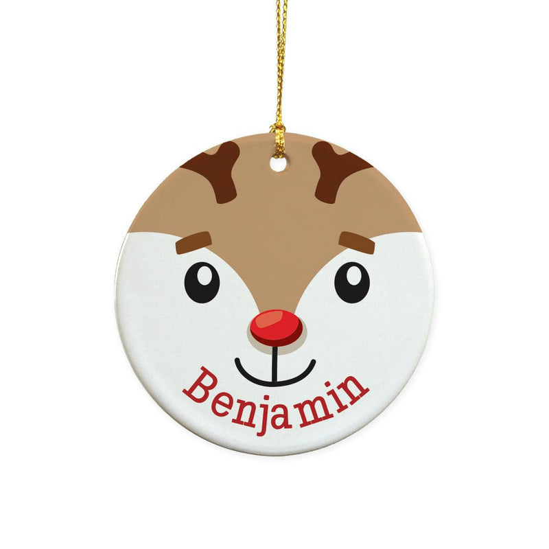 Personalized Reindeer with Name Ornament -  - Gifts For You Now
