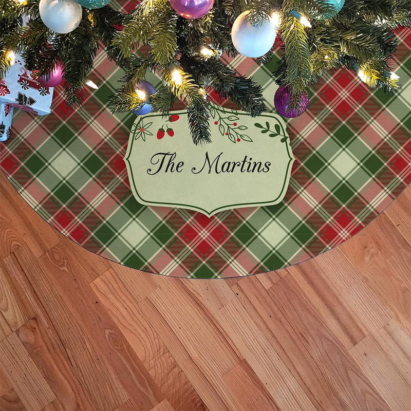 Personalized Christmas Colorful Tree Skirt -  - Gifts For You Now