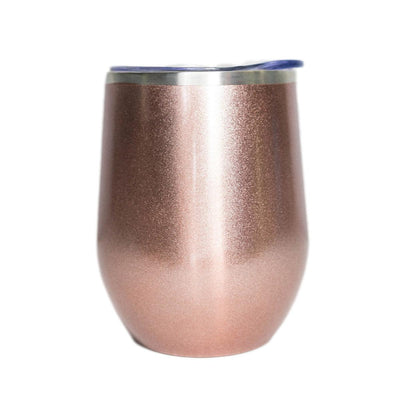 Personalized Aged Birthday Wine Tumblers 12oz - Rose Gold - Completeful