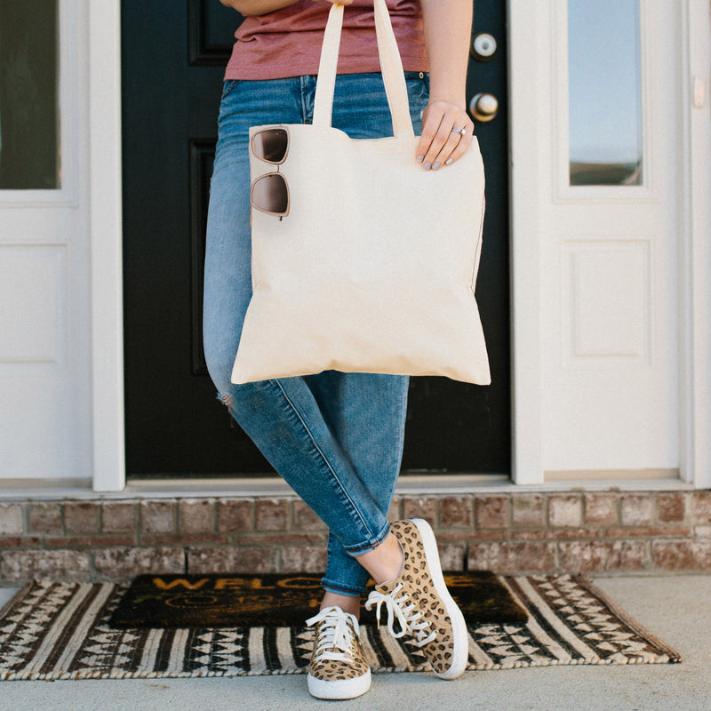 Personalized Teacher Canvas Tote Bags