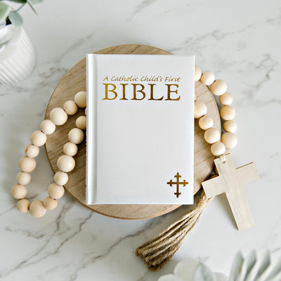 Personalized Small Illustrated Children's First Bible - Catholic