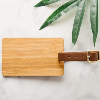 Personalized Wooden Luggage Tags