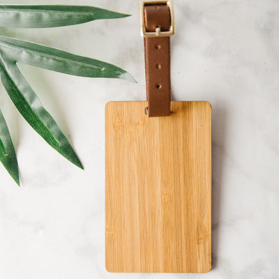 Personalized Wooden Luggage Tags