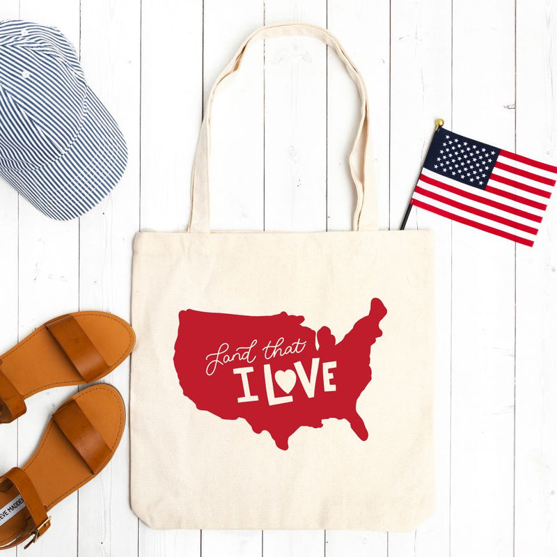 Personalized Patriotic Tote Bags