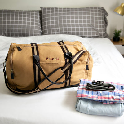Personalized Heavy Canvas Weekender Duffle Bags