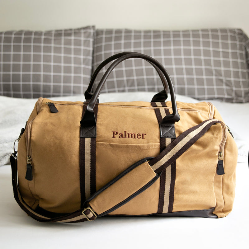 Personalized Heavy Canvas Weekender Duffle Bags