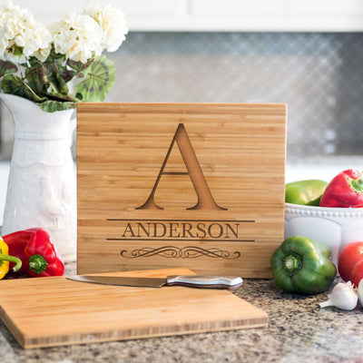 Personalized Bamboo Cutting Board 11x13