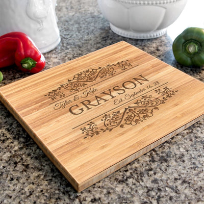 Personalized Bamboo Cutting Board 11x13