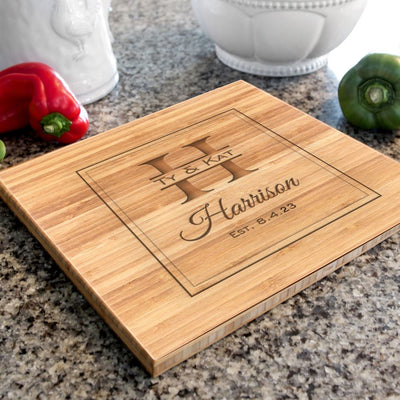 Personalized Bamboo Cutting Board 11x13