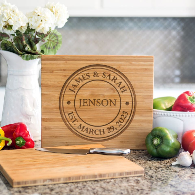 Personalized Bamboo Cutting Board 11x13