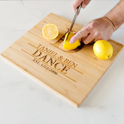 Personalized Bamboo Cutting Board 11x13