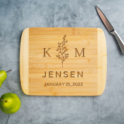 Personalized Cutting (Rounded Edge) Bamboo - Modern Collection