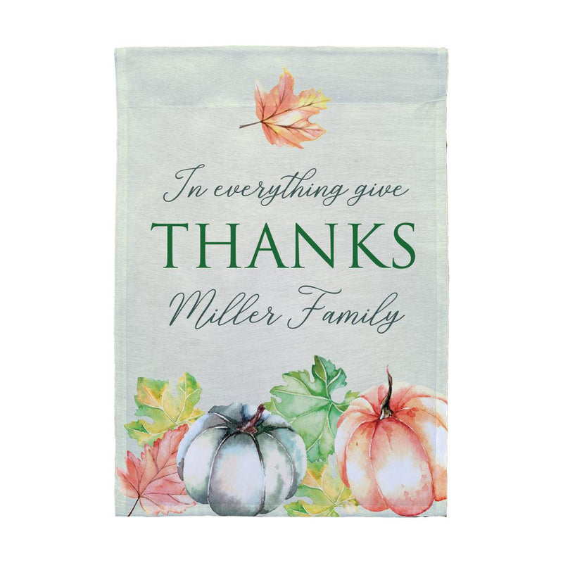 Personalized In Everything Give Thanks Garden Flag -  - Gifts For You Now