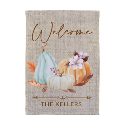 Personalized Pretty Pumpkins Garden Flag -  - Gifts For You Now