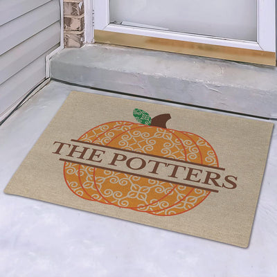 Personalized Pumpkin Doormat - 24x36 - Gifts For You Now