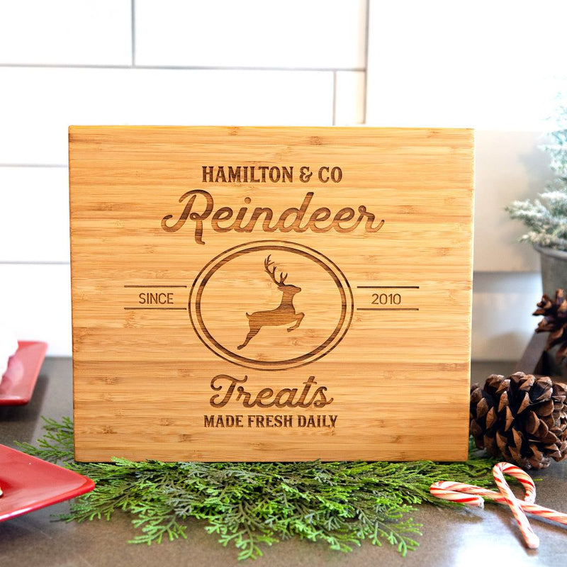 Personalized 11x13 Christmas Bamboo Cutting Boards