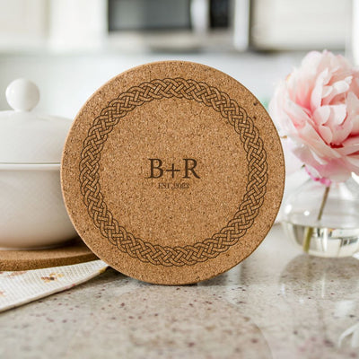 Personalized Large Kitchen Hot Pad - Couples Collection