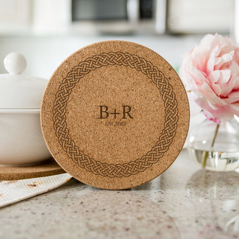 Personalized Large Kitchen Hot Pad - Couples Collection