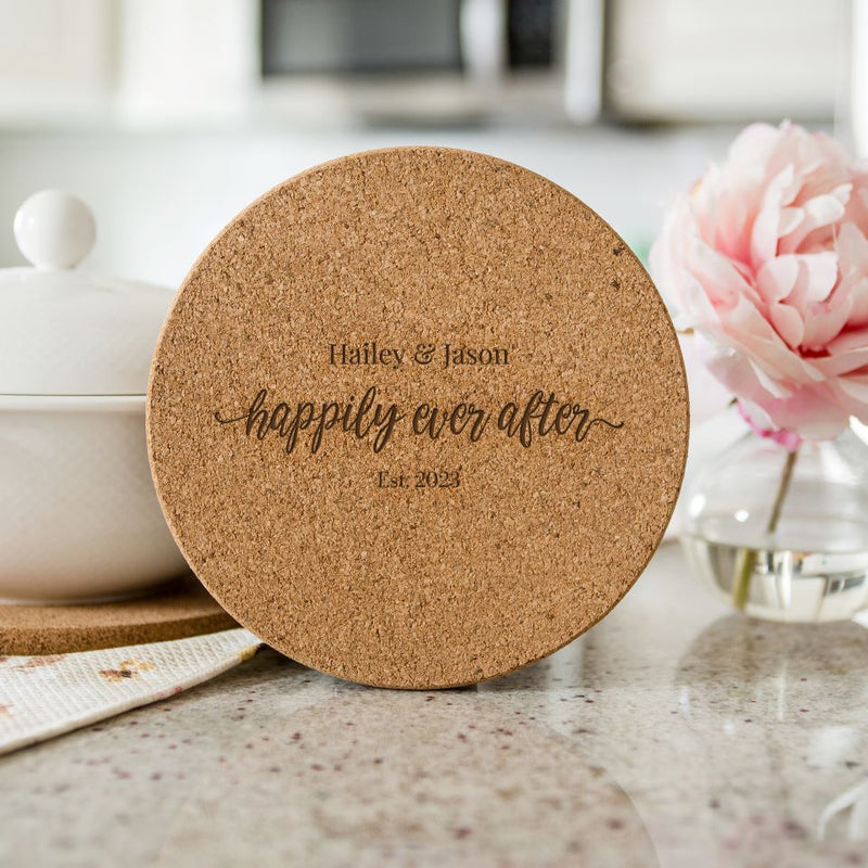 Personalized Large Kitchen Hot Pad - Couples Collection